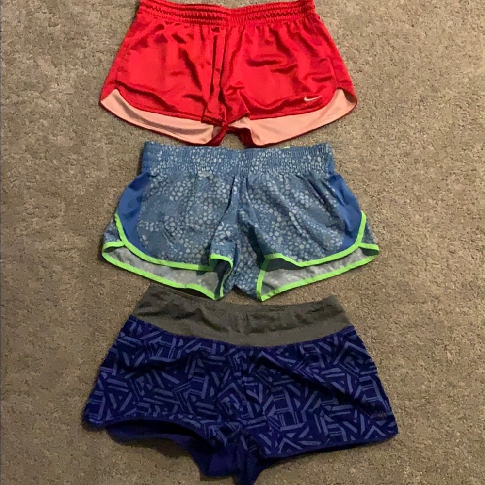 3 pair of athletic shorts